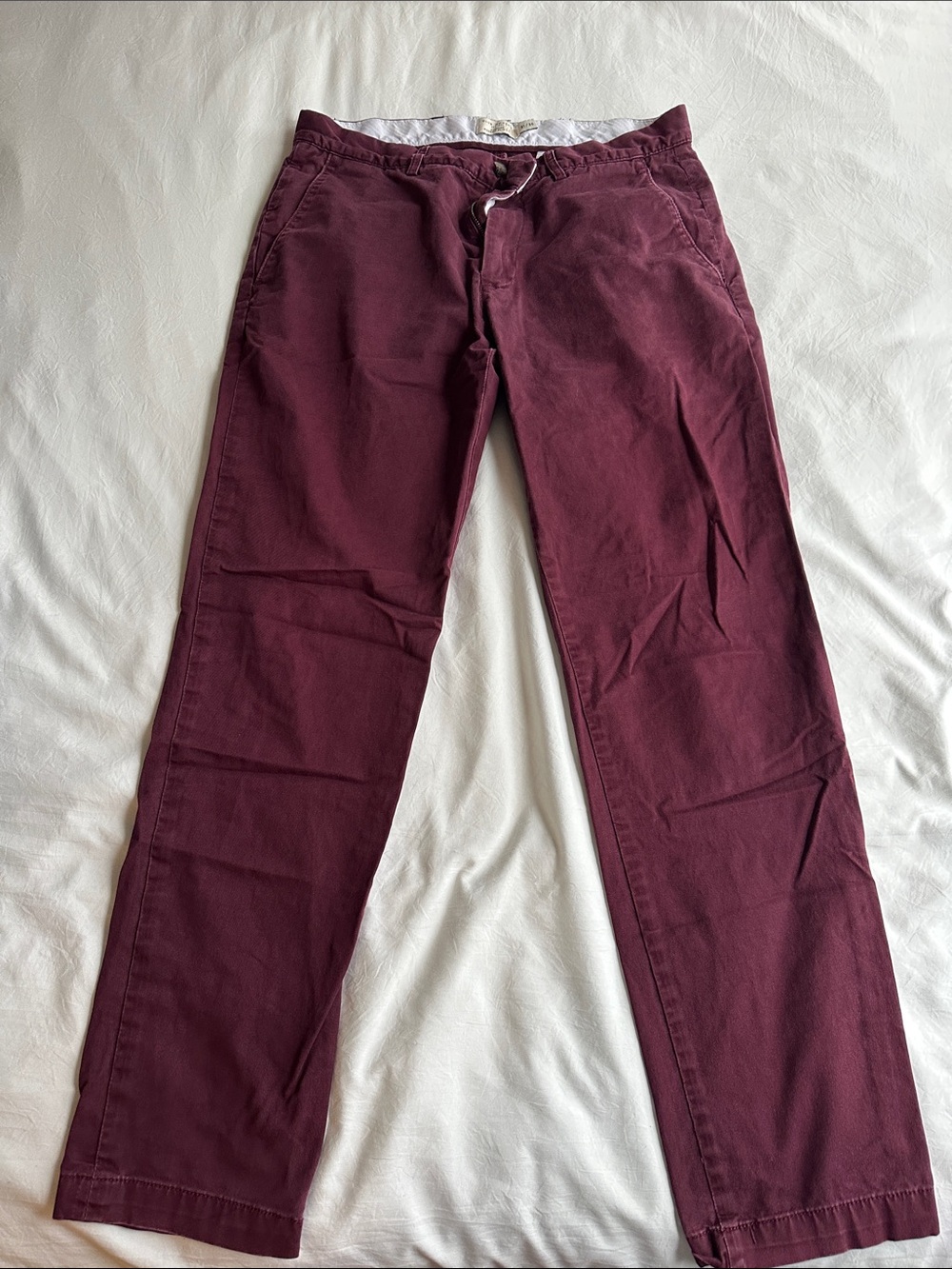 Club Monaco Men's Burgundy Chinos